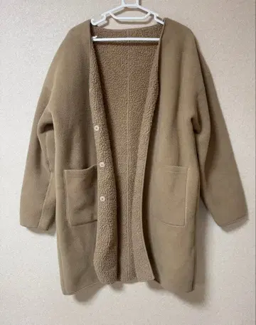 리버서블 보아 코트 보아 코트 플리스 코트