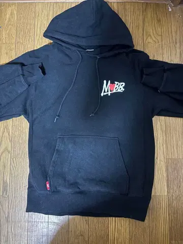 선착순! MOBB 블랙 후드티 프론트 로고