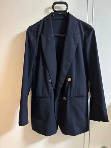 ESTNATION 네이비 테일러드 자켓