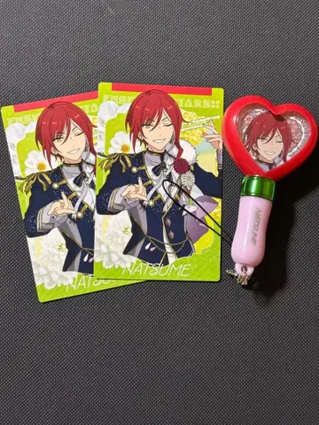 앙스타 사카사키 나츠메 미니 응원봉 카드 2장 스타포니