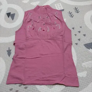 SunaUna 자수 핑크 니트 탱크탑