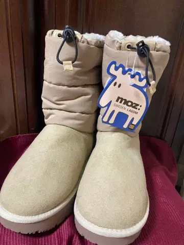 미사용 새상품 택 포함 moz 발수 무스탕 부츠 LL 보아 퍼 부츠