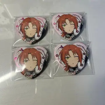 츠키나가 레오 스타포니 하트 캔뱃지 4개 세트