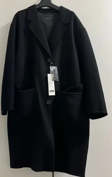 새상품 UNIQLO U 블랙 테일러드 코트 S