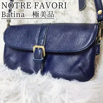 컨디션 최상 노트르 파보리 베티나 지갑 미니백 숄더 2way 네이비