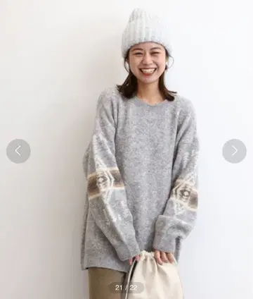 JOURNAL STANDARD relume 펜들턴 별주 니트