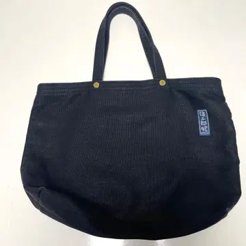 [레어 상품] 신잔로 캔버스 토트백 순수 린넨 블랙