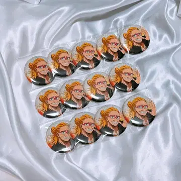 프레젠트 마이크 글리터 캔뱃지 캔뱃지