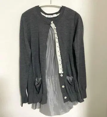 새상품 sacai luck 가디건 그레이 사이즈 1