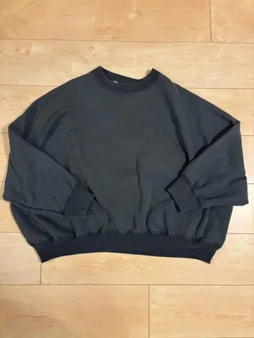 R JUBILEE 다크 그레이 오버 사이즈 스웨트 셔츠