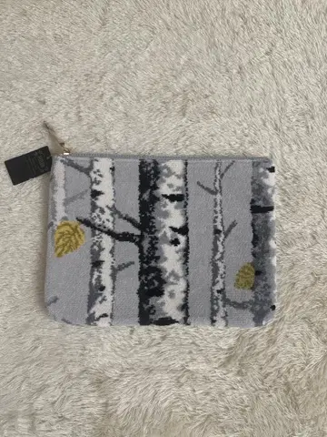 FEILER 실버 비요르크 파우치 미사용 택 포함