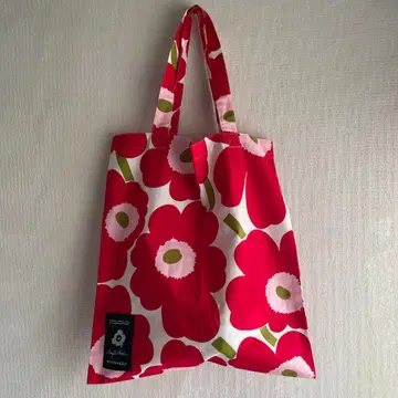 미사용 marimekko 우니코 50주년 기념일 토트백