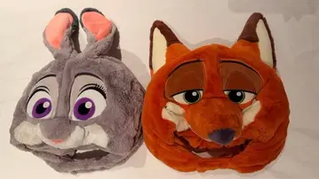 상하이 디즈니랜드 주토피아 팬캡 주디 닉 세트