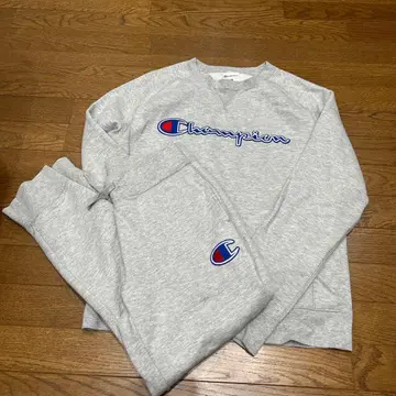 Champion 챔피온 그레이 맨투맨 세트 M