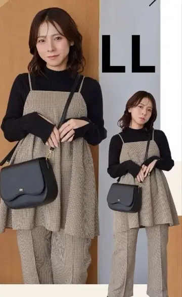 tal.byyumi. yumi 시마무라 팬츠 셋업 체크 LL