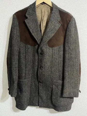 구제 의류 에디 바우어 해리스 트위드 이소재 트위드 자켓