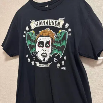 DANHAUSEN 그래픽 T셔츠 M 블랙