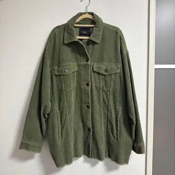 ZARA 아우터 카키 코듀로이
