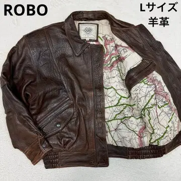 L 사이즈 ROBO G1 가죽 자켓 프랑스제 램 가죽 지도