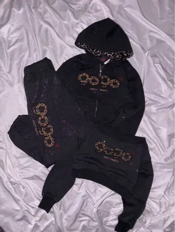 9090girls 셋업 레오파드 무늬