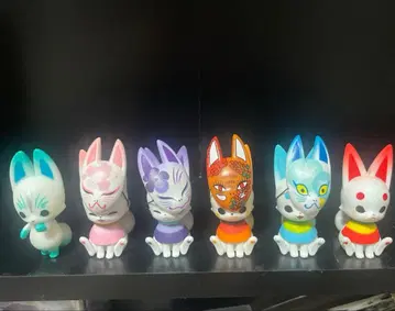 꽃색깔 여우 가챠가챠 묶음 판매