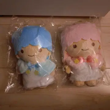 키키라라 리틀트윈스타 후와후와 케이프 보아 봉제 인형 세트