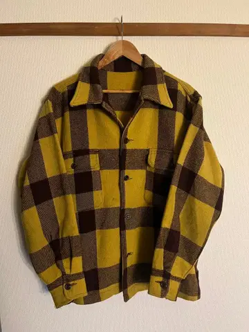 [ 50s ] 울 플란넬 셔츠 레어 컬러