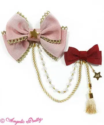 24시간 이내 발송 Angelic Pretty 카니발 새틴 브로치 핑크