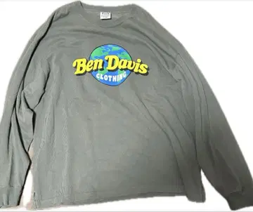 벤 데이비스 그레이 롱 슬리브 티셔츠
