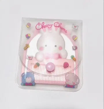 산리오 레트로 굿즈 미러 & 빗 & 케이스 포함 치어리 참