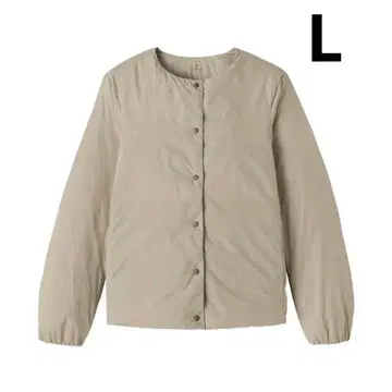 무인양품 경량 다운 포켓터블 노카라 자켓