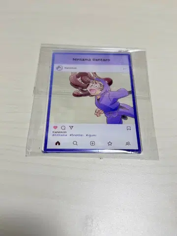 닌타마 닌타마 아크릴 트레이딩 카드 플레이트 오하마 칸에몬