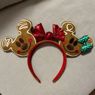 디즈니 크리스마스 머리띠 진저 쿠키 머리띠