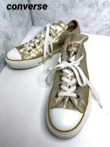 CONVERSE All Star 메탈릭 24cm 골드