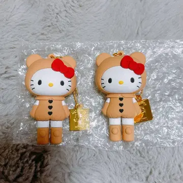 헬로키티전 시크릿 마스코트 참 곰 수트 곰 2개 세트