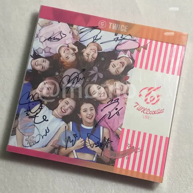 트와이스 사인 앨범 twicecoaster lane1 친필 싸인