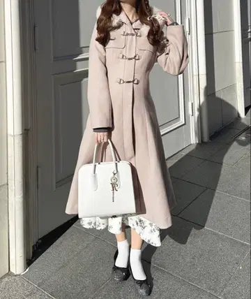 apresjour 인조 모피 더플 코트