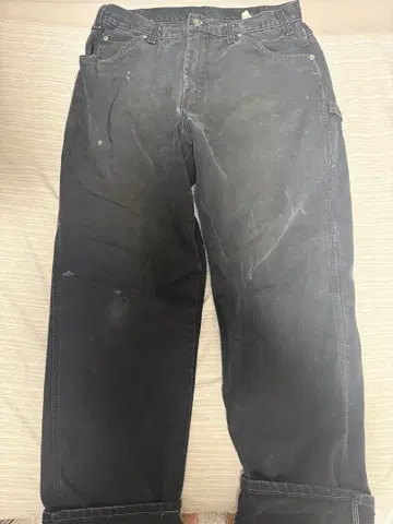 Dickies 블랙 페인터 팬츠