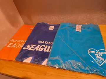 오카야마 시걸즈 T셔츠 L사이즈 3장 세트 미개봉 새상품