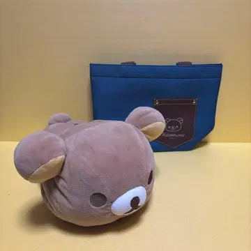 리락쿠마 봉제 인형과 런치백 증정 포함 길이 28cm (중고품)