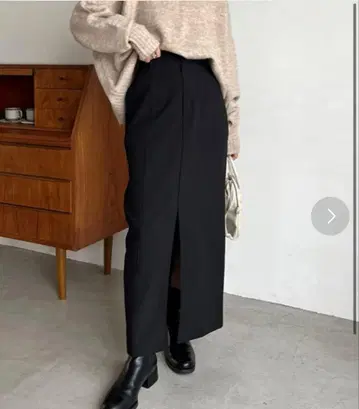 타이트 스커트 여성용 블랙