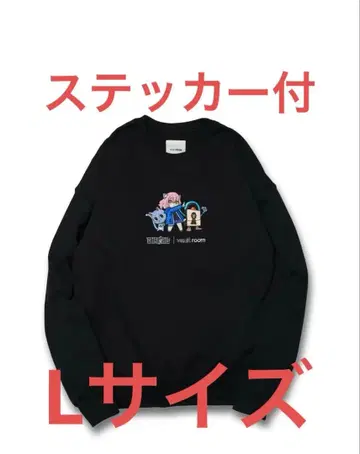 VR x nqrse x HAPPY CREWNECK / BLACK