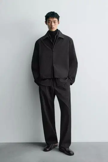 zara 지오메트릭 자카드 자켓