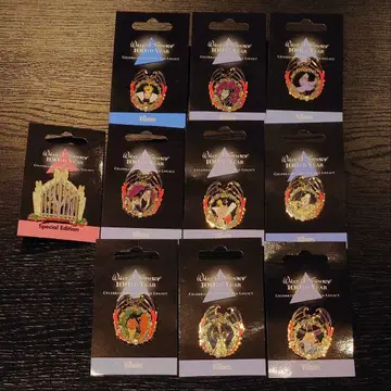 월트 디즈니 탄생 100주년 디즈니 스토어 빌런 핀 배지