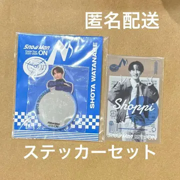 미개봉 와타나베 쇼타 미러 스티커 클리어 스티커 Snow Man ON