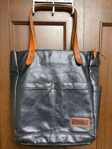 토요오카 카반 BERMAS 버마스 COMMUTE 토트백 블랙 도치기 가죽