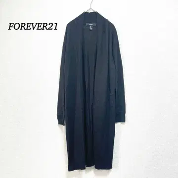 포에버21 롱 가디건 [S] 겉옷 봄/가을 블랙