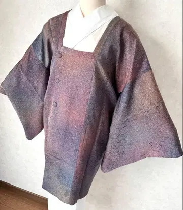 s07 새상품급  순수 실크 롱 도효 일본 의류 코트 화장 68