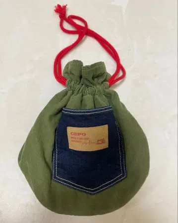 CEPO 코듀로이 소재 복조리형 백 복조리 힙색 가방 파우치