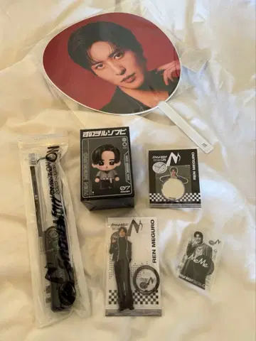 SnowMan ON 굿즈 메구로 렌 세트 부채 응원봉